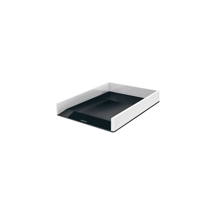 LEITZ Corbeille à courrier WOW Duo Colour, A4, noir
