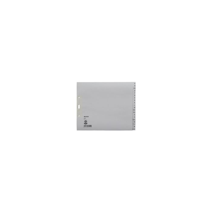 LEITZ Intercalaires en papier naturel, A-Z, A4+, mi-hauteur