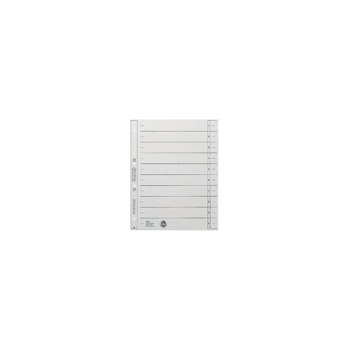 LEITZ Intercalaires, format A4 extra large, en carton solide