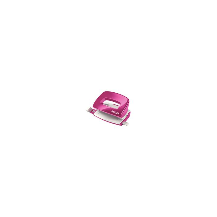LEITZ Mini perforateur Nexxt 5060, en carton, rose métallisé