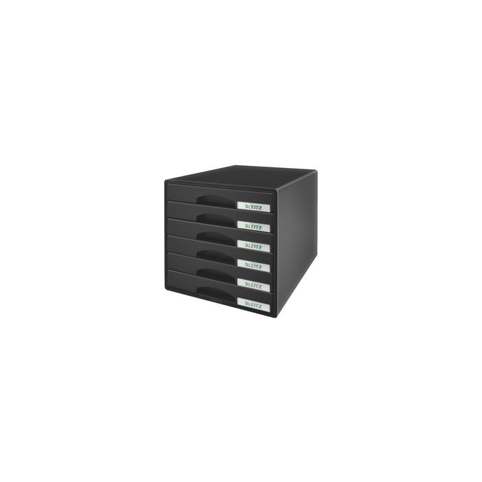 LEITZ Module de classement Plus, 6 tiroirs, noir