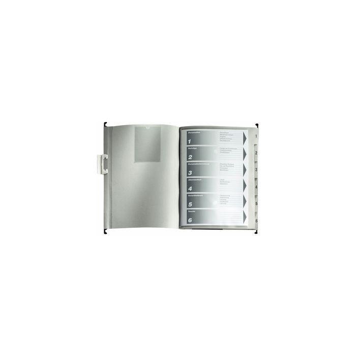 LEITZ Personalakte/Personal-Hängemappe, 6 Fächer, grau x15