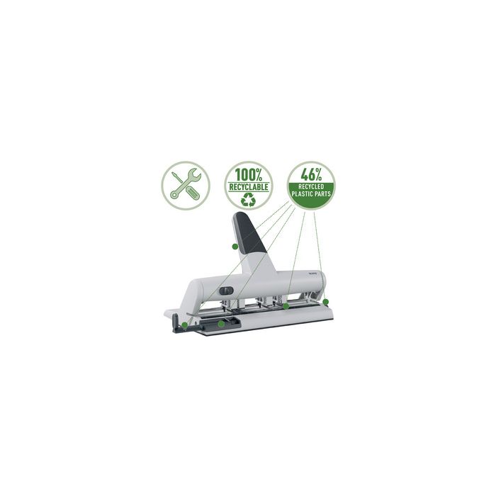 LEITZ Poinçons pour perforateur polyvalent AKTO 5114, argent