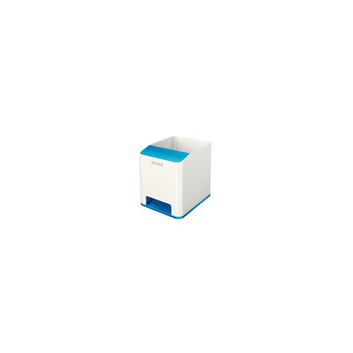 LEITZ Pot à crayons Sound WOW Duo Colour, bleu