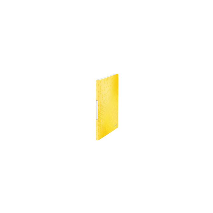 LEITZ Protège-documents WOW, A4, PP, 20 pochettes, jaune
