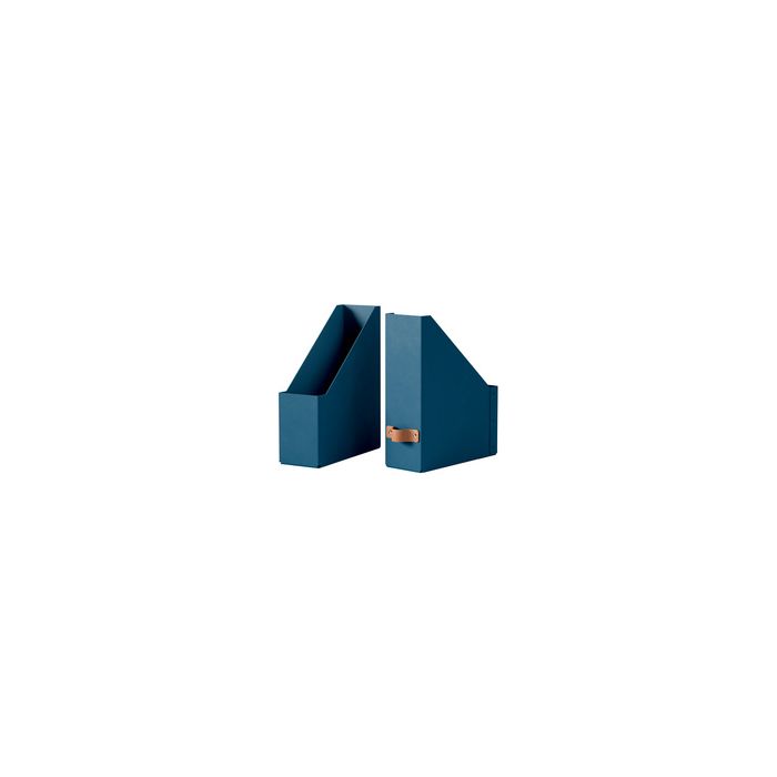 LEITZ Porte-revues Puro, A4, carton, set de 2, bleu nuit