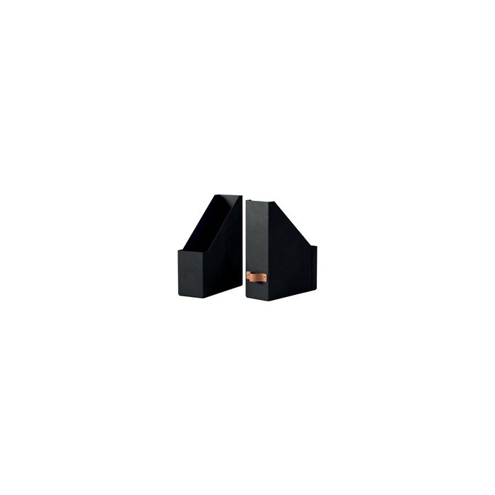 LEITZ Porte-revues Puro, A4, carton, set de 2, noir