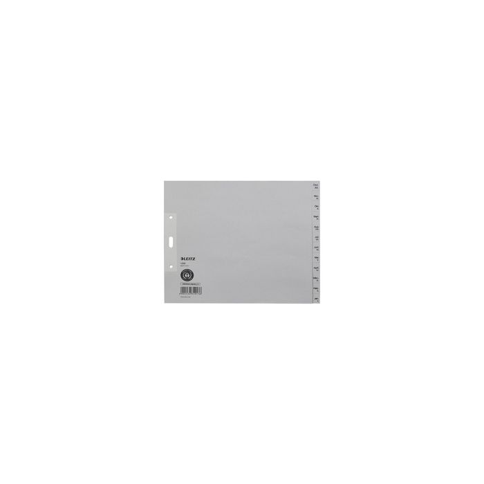 LEITZ Tauenpapier-Register, Monate, A4 Überbreite, Dez.-Jan.