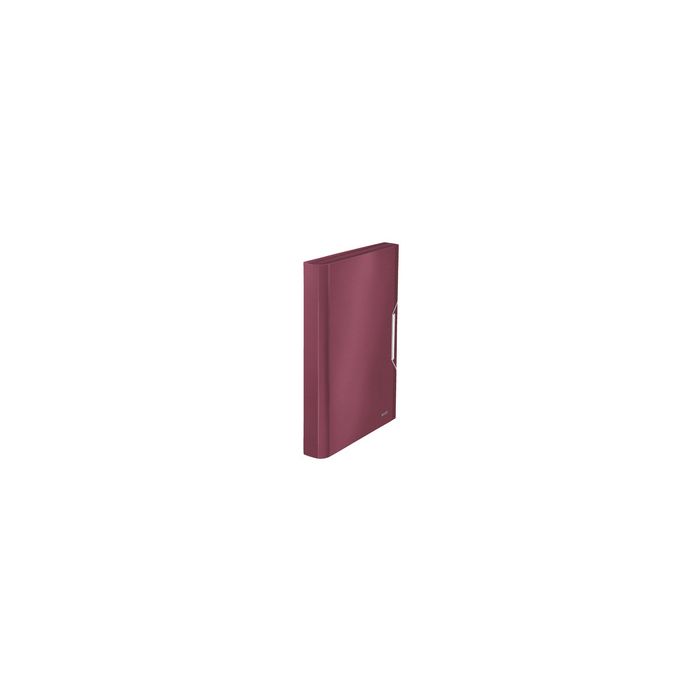 LEITZ Trieur ménager Style, A4, PP, 6 compartiments, rouge