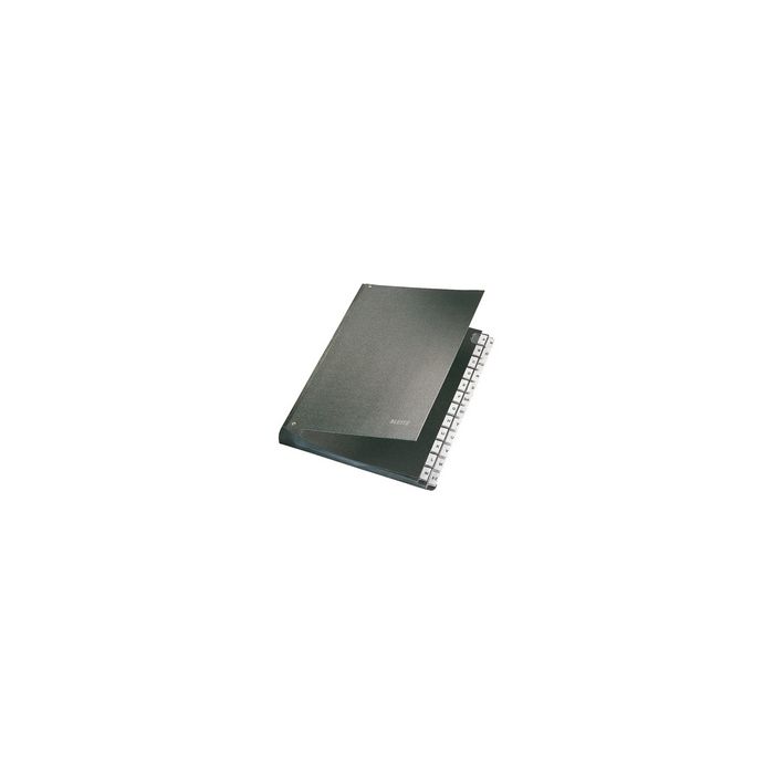 LEITZ classeur à soufflet, A4, A-Z, 24 compartiments, noir,