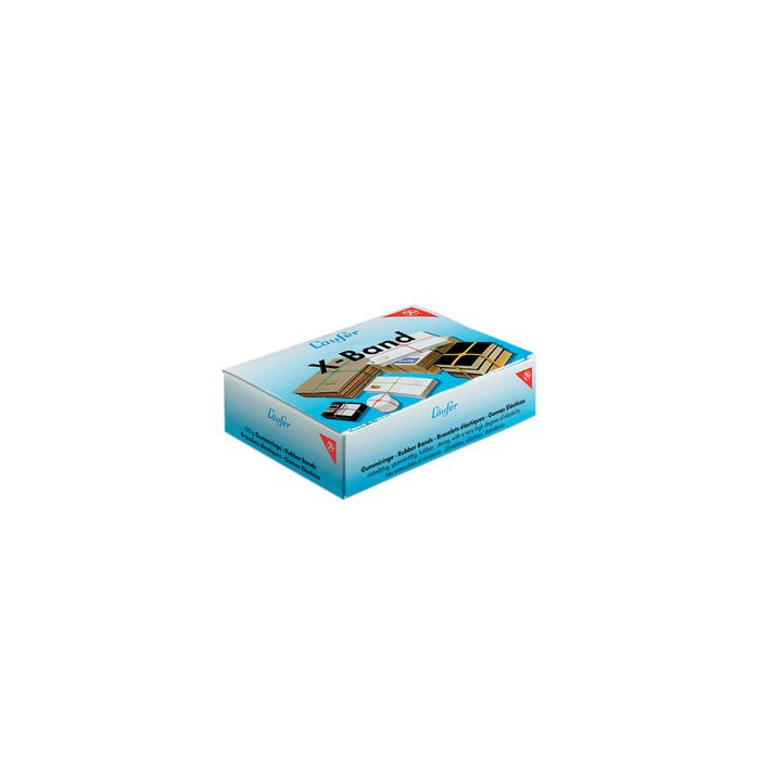 Läufer Elastiques en X dans un carton - 100 g, 80 x 11 mm
