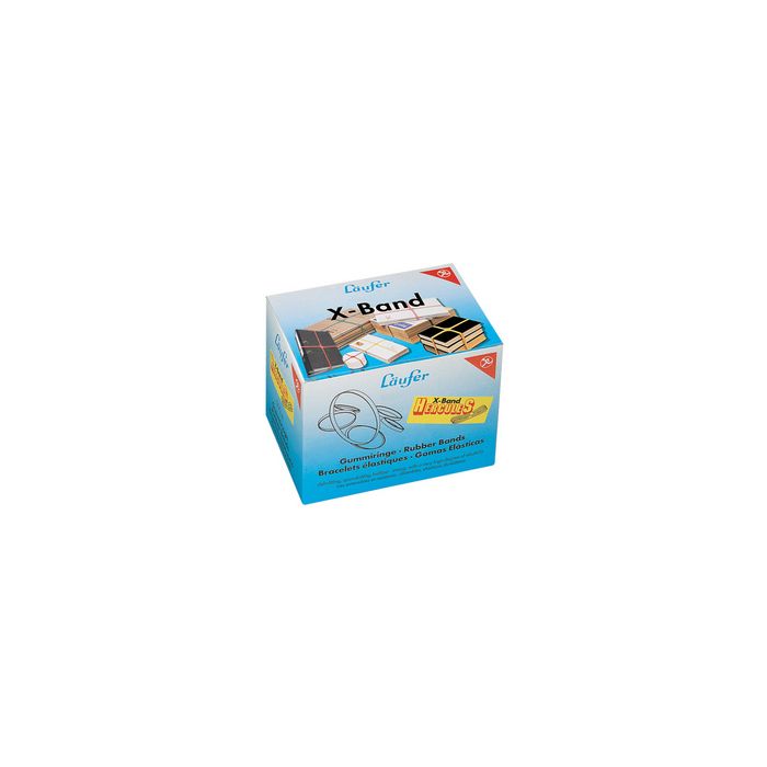 Läufer Elastiques en X dans un carton - 500 g, 150 x 11 mm,