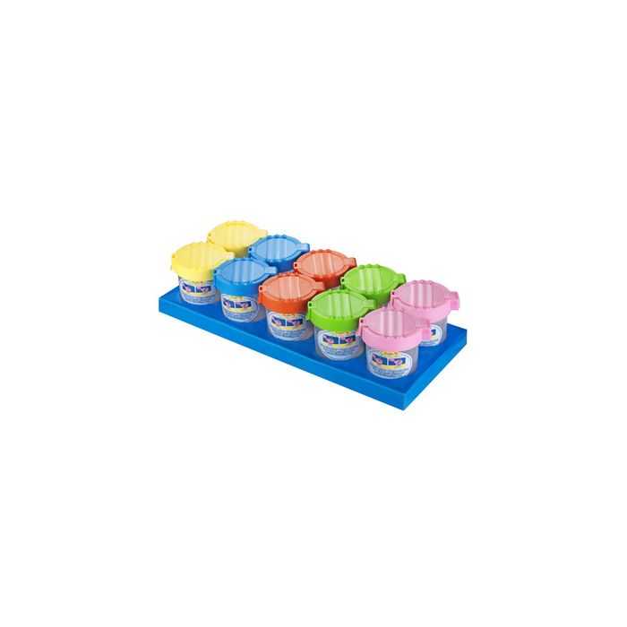 Läufer Gobelet pour pinceaux, gobelet transparent, couvercle