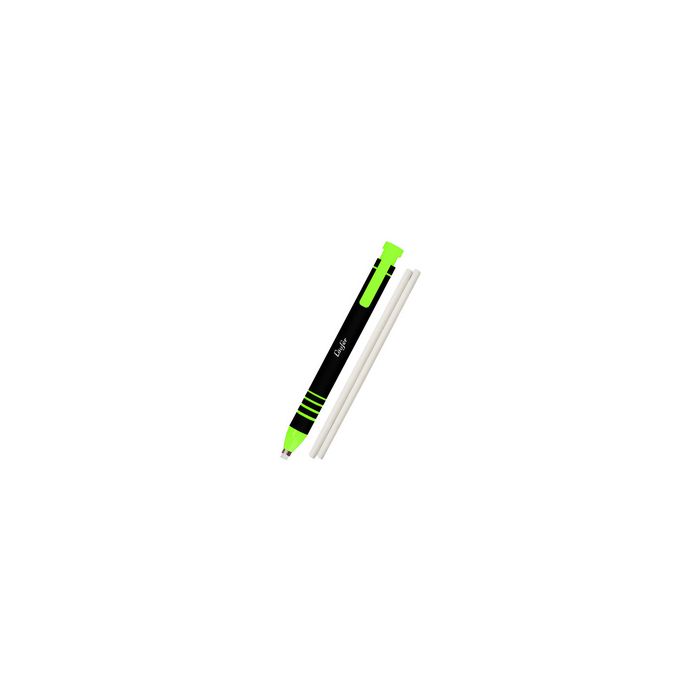 Läufer Stylo-gomme en plastique, 2 gommes de rechange, vert