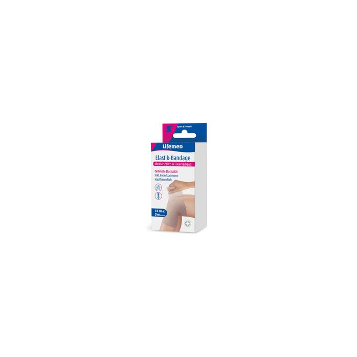 Lifemed Bandage élastique, couleur chair, 100 mm x 3,0 m