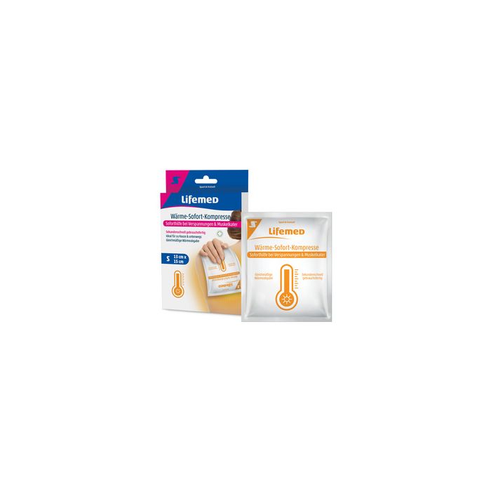 Lifemed Compresse de chaud instantané, 150 x 130 mm, blanc