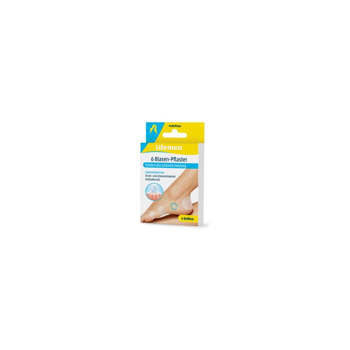 Lifemed Pansement pour ampoules, transparent, paquet de 6