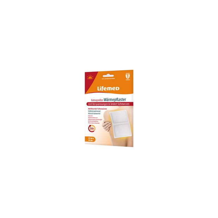Lifemed Patch chauffant, 190 x 130 mm, blanc