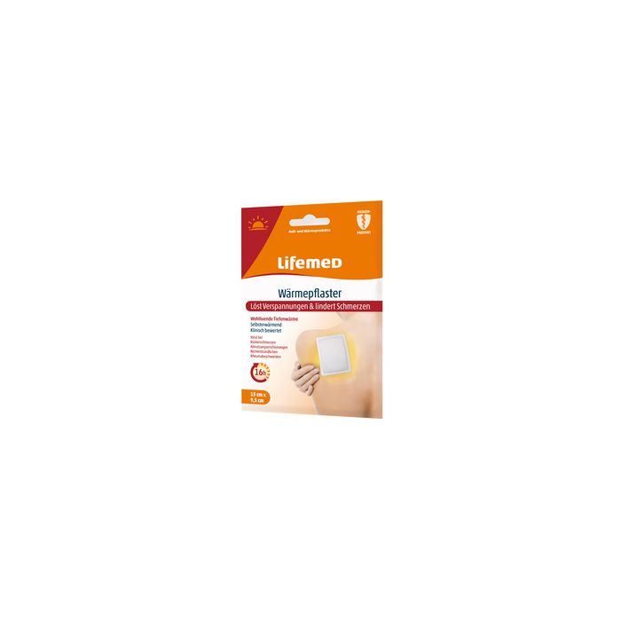 Lifemed Patch chauffant, 95 x 130 mm, pack de 2, blanc
