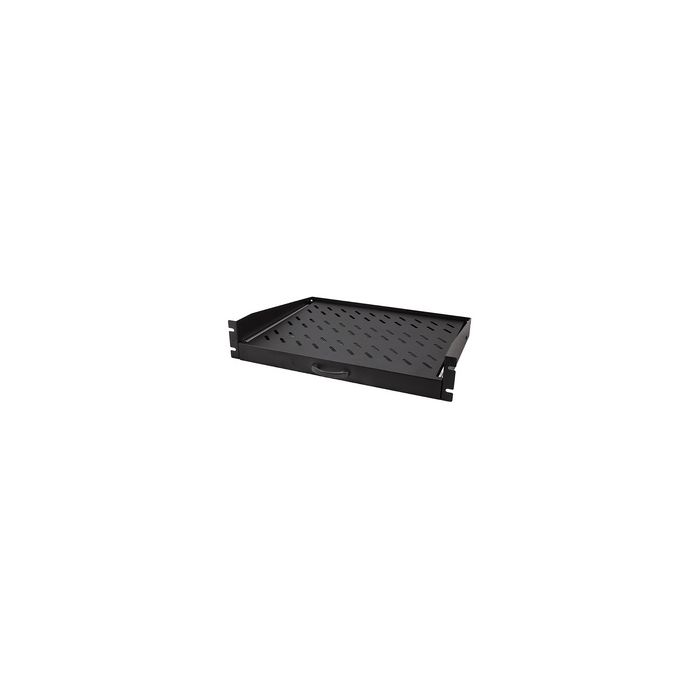 LogiLink Étagère 19" avec poignée, 2 U, coulissant, noir
