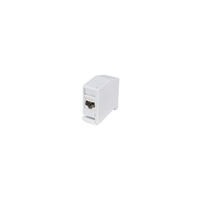 LogiLink Adaptateur pour rail DIN,1 module Keystone, gris