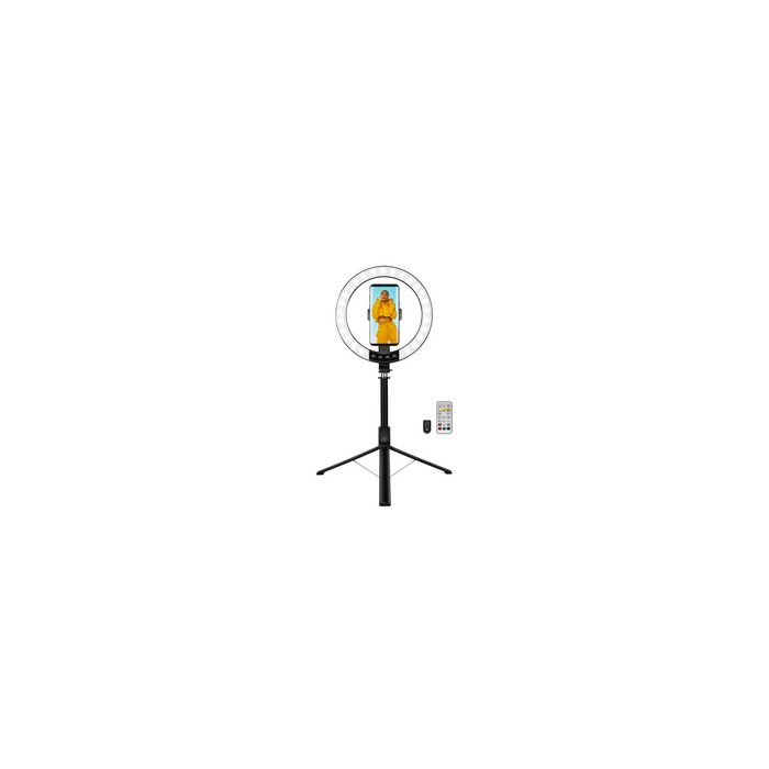 LogiLink Anneau lumineux pour smartphone avec trépied/perche