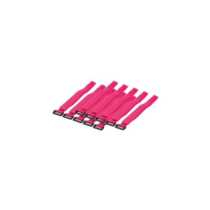 LogiLink Attache-câbles auto-agrippante, 500 x 20 mm, rose