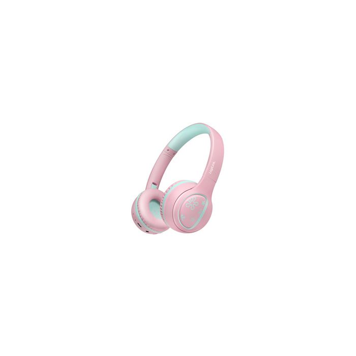 LogiLink Casque audio BT 5.4 MUSIC BUDDIES, rose
