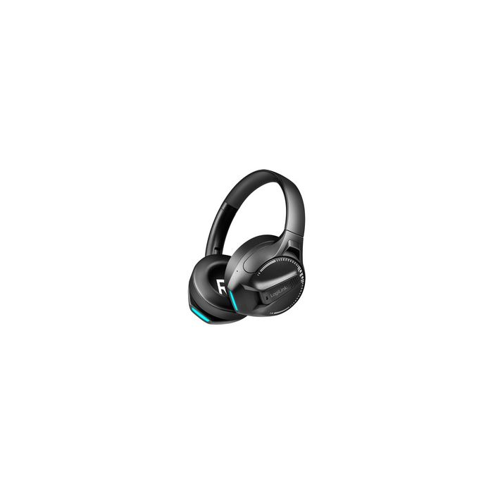 LogiLink Casque gaming BT 6.0 THUNDER BLUE, bluetooth, noir