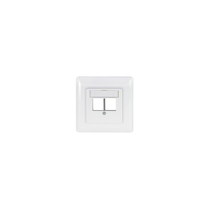 LogiLink Boîtier d'encastrement pour module Keystone 2 ports