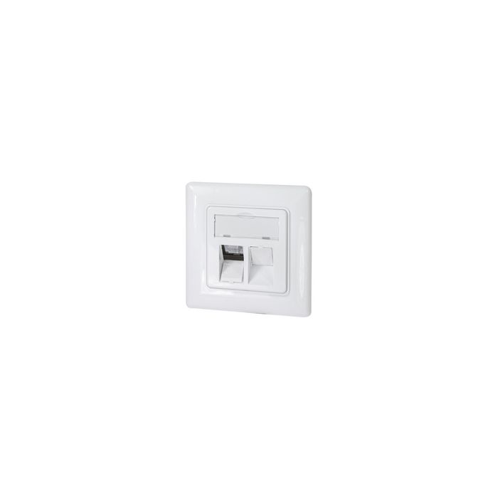 LogiLink Boîtier d'encastrement pour module keystone, blanc