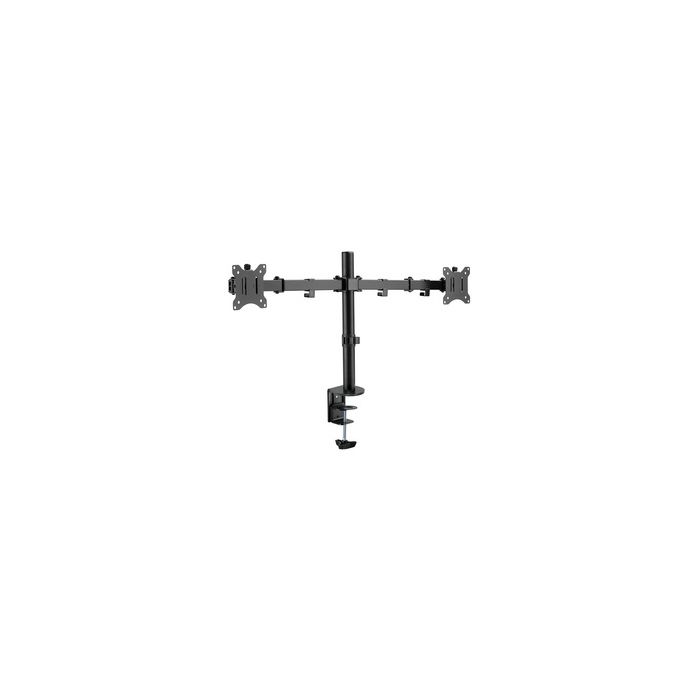 LogiLink Bras support double, longueur du bras: 390 mm, noir