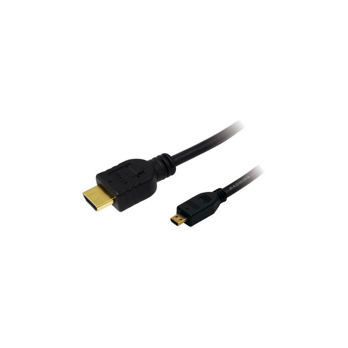 LogiLink Câble HDMI, A mâle - micro D mâle, 1,5 m