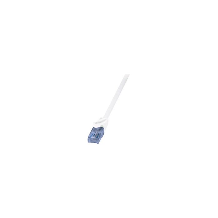 LogiLink Câble Patch EconLine, cat.6A, U/UTP, 0,5 m, blanc
