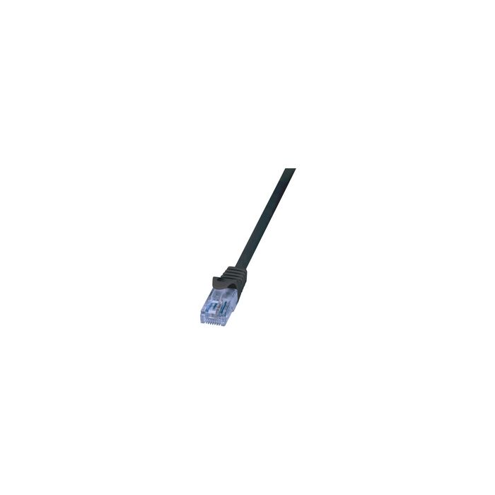 LogiLink Câble Patch EconLine, cat.6A, U/UTP, 5,0 m, noir