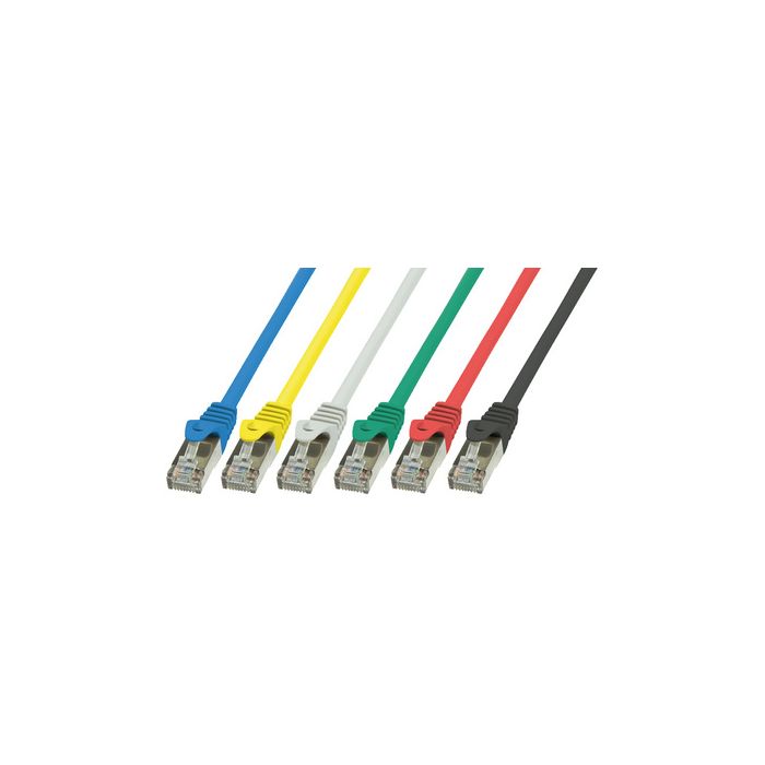 LogiLink Câble Patch, Cat. 5e, SF/UTP, 7,5 m, gris, gaine