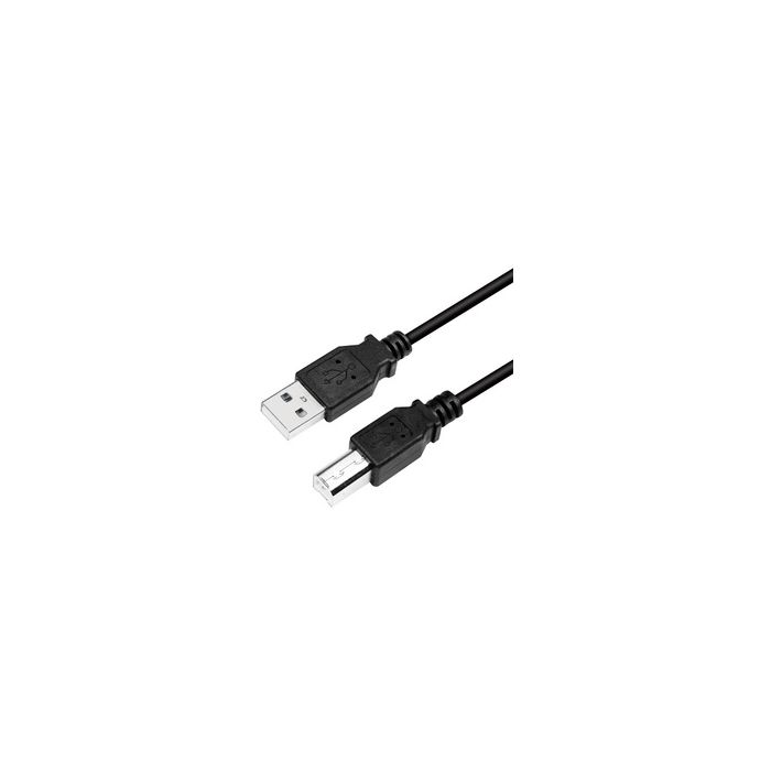 LogiLink Câble USB 2.0, USB-A - USB-B, 2,0 m, noir