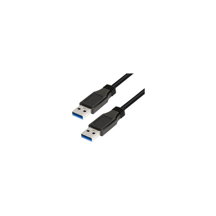 LogiLink Câble USB 3.0, USB-A - USB-A mâle, 2 m, noir