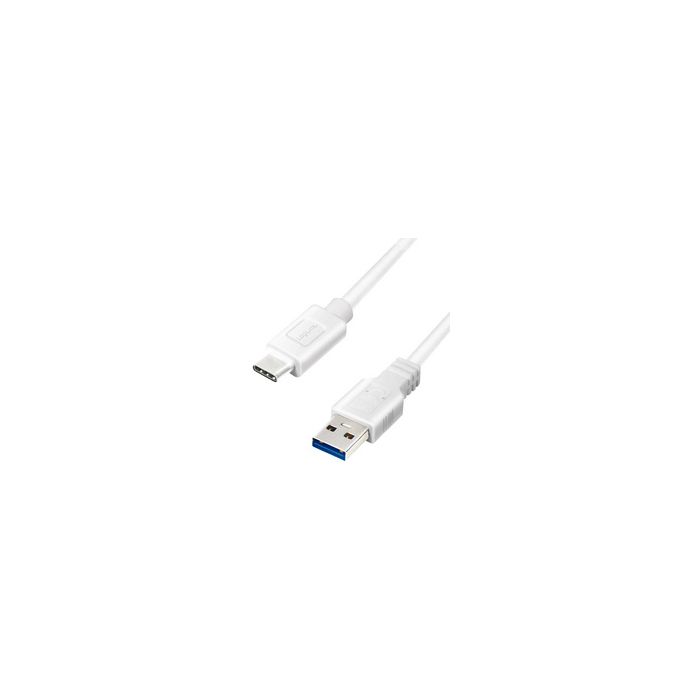 LogiLink Câble USB 3.2, USB-A - USB-C, 2,0 m, blanc