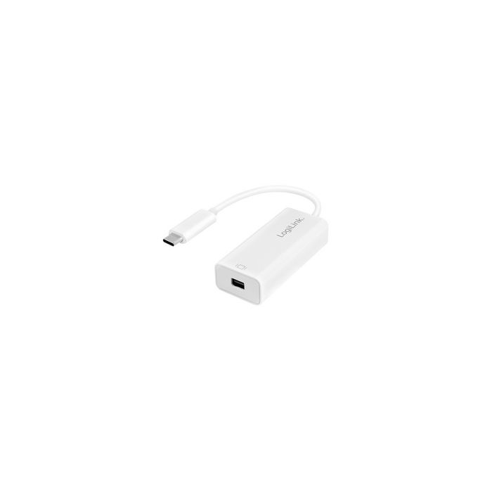 LogiLink Câble adaptateur USB-C - Mini DisplayPort, blanc