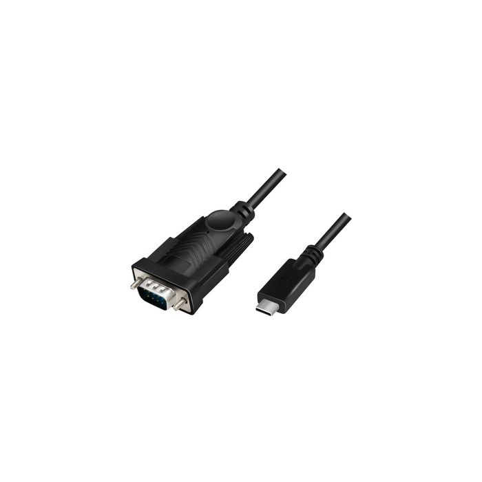 LogiLink Câble adaptateur USB-C - RS232, 1,2 m, noir