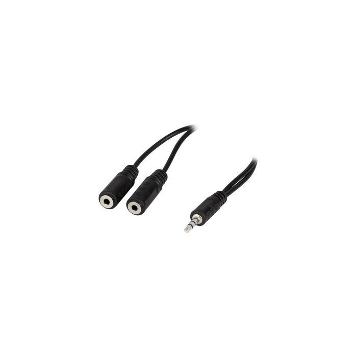LogiLink Câble audio, jack mâle - 2x jack femelle