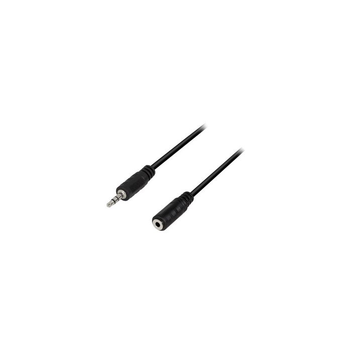 LogiLink Câble audio, mâle - femelle, 10 m, noir