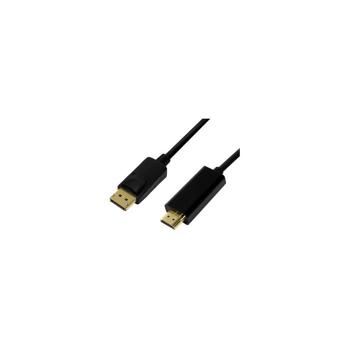 LogiLink Câble de connexion DisplayPort 1.2-HDMI 1.4, 5,0 m