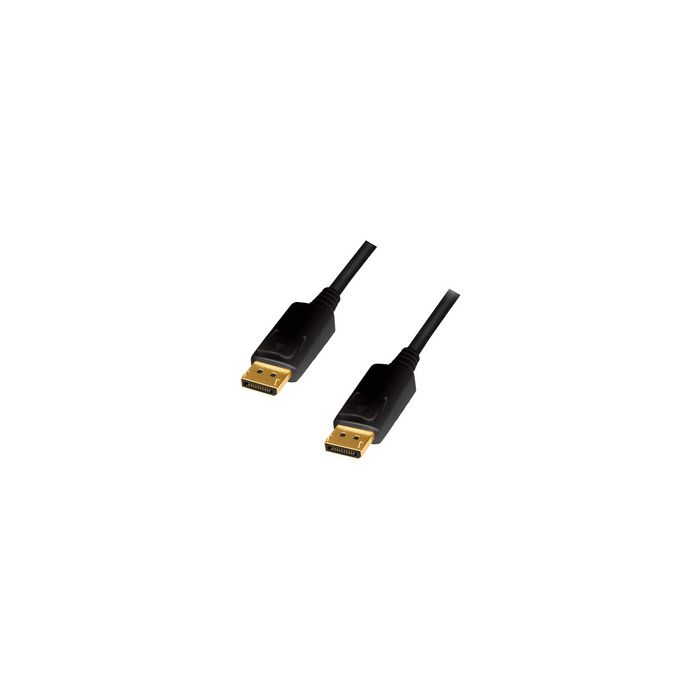 LogiLink Câble de connexion DisplayPort, noir, 7,5 m