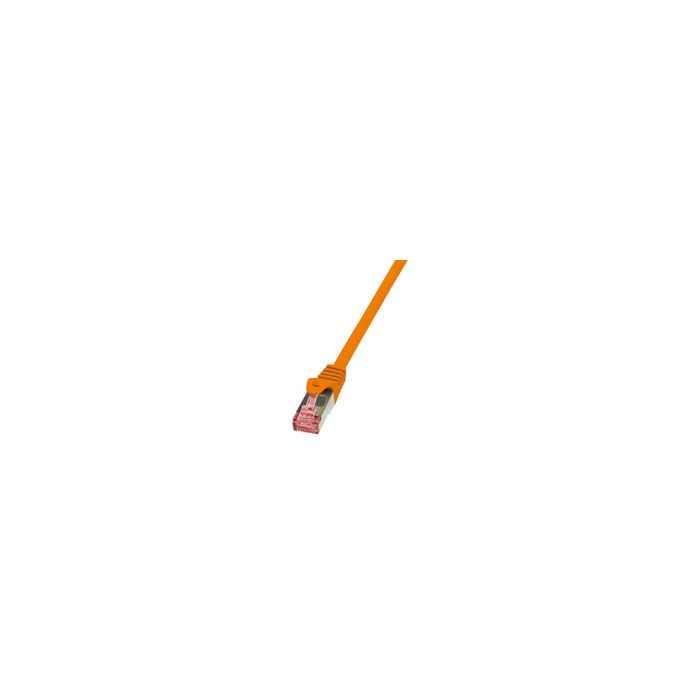 LogiLink Câble patch, Cat. 6, S/FTP, 1 m, orange