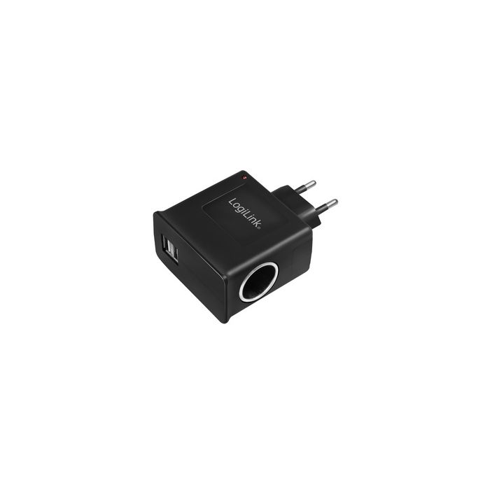 LogiLink Chargeur AC/DC, avec allume-cigare femelle