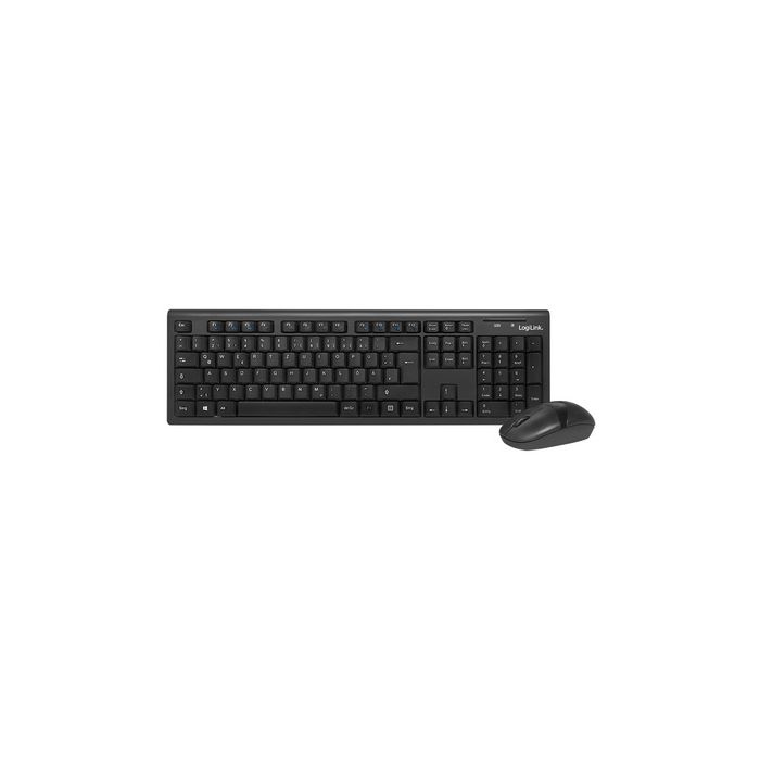 LogiLink Desktop Set, kabellos, 66 Kanäle, schwarz