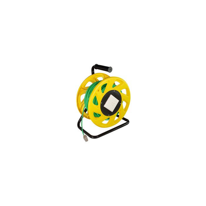 LogiLink Enrouleur de câble réseau, cat. 7, S/FTP, PUR, 60 m