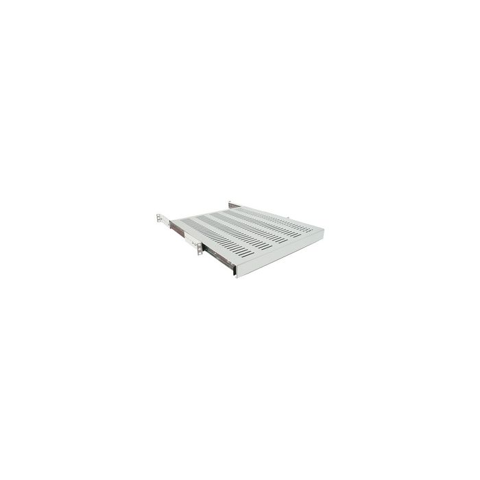LogiLink Etagère 19", 1 U, téléscopique, (P)400 mm, noir